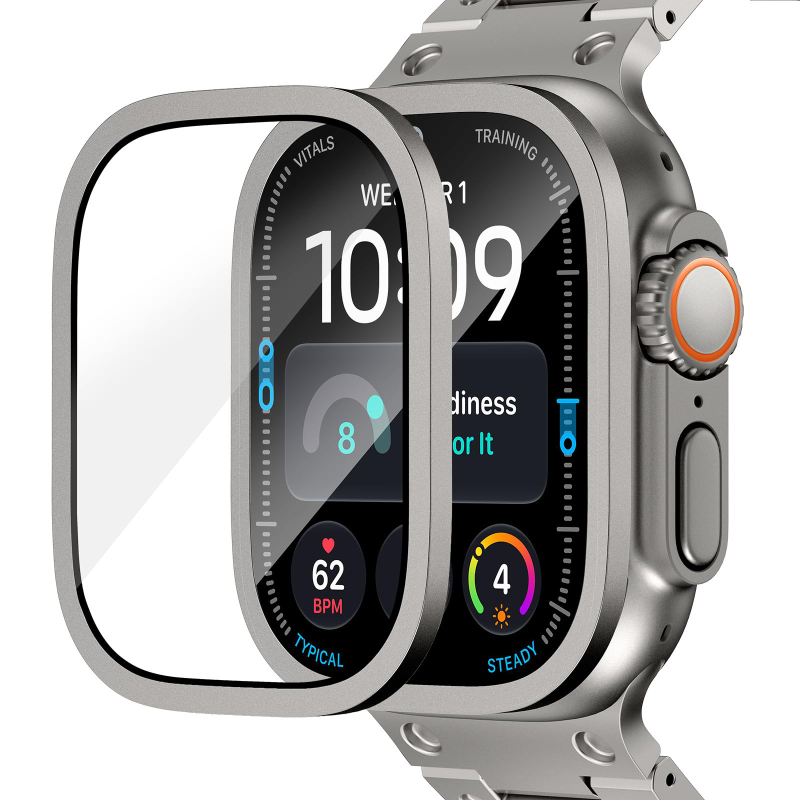Smartwatch Watches Gift For Women - 2PCS HD Metal Tempered Glass For