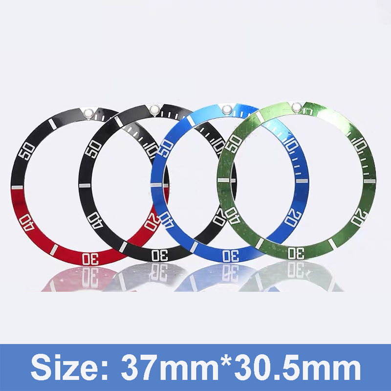 Watch Bezel Insert - 37*30.5mm Watch Face Aluminum Loop Bezel