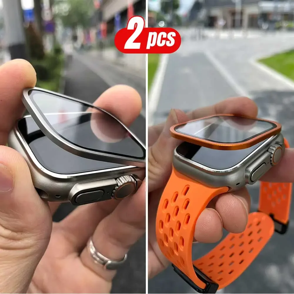 2PCS Titanium Metal Frame for  - огляд і ціна Smartwatch Watches Gift For Women