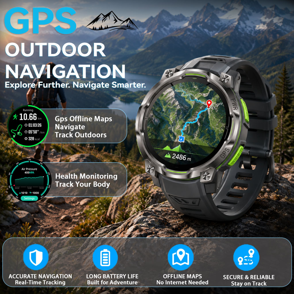 Hot Item Outdoor 1200mah Large - огляд і ціна Smartwatch Trending Watches For Men