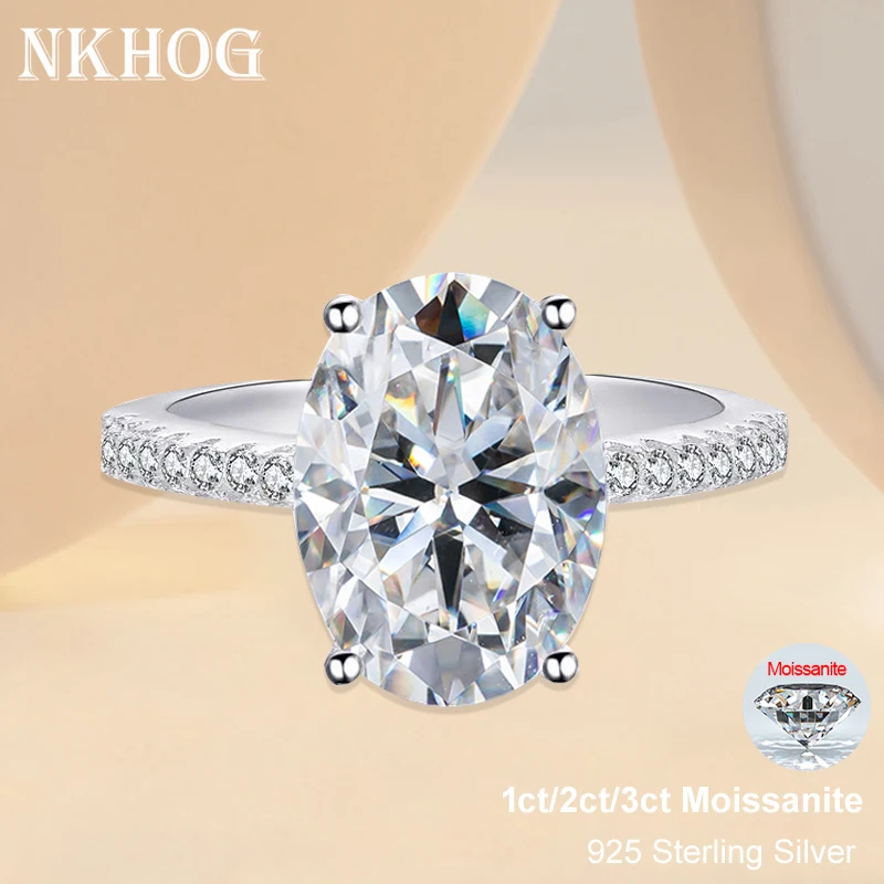NKHOG 1ct 2ct 3ct Oval Moissan - огляд і ціна Vs Smartwatch
