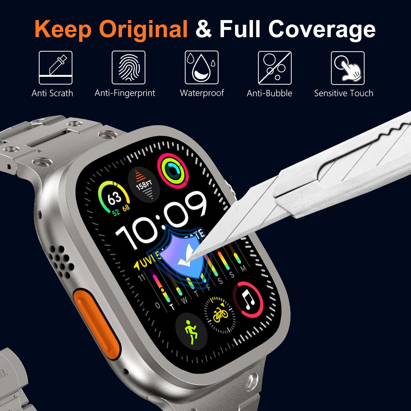 Tempered Glass for Apple Watch - огляд і ціна Smartwatch Watches Gift For Women