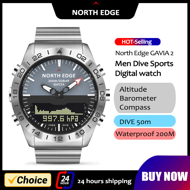 NORTH EDGE Mens Dive Watch Mil - огляд і ціна Smartwatch Army Watches For Men