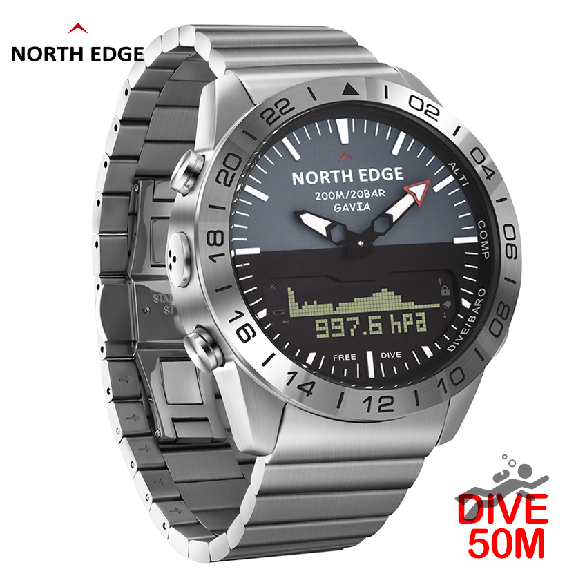 NORTH EDGE Mens Dive Watch Mil - огляд і ціна Smartwatch Army Watches For Men
