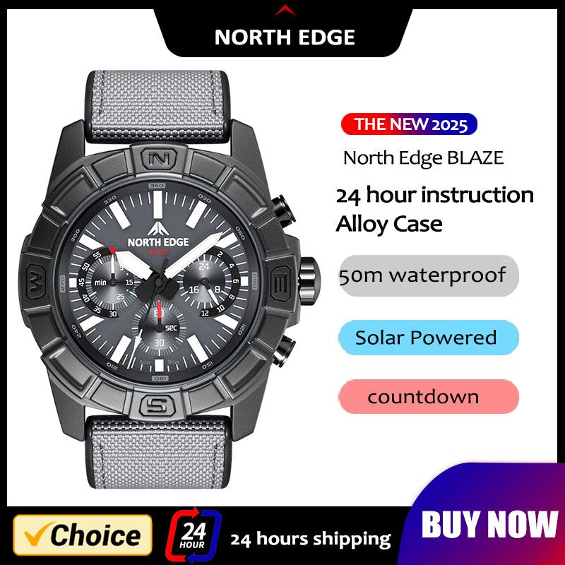 NORTH EDGE 2025 BLAZE Men Quar - огляд і ціна Smartwatch Army Watches For Men