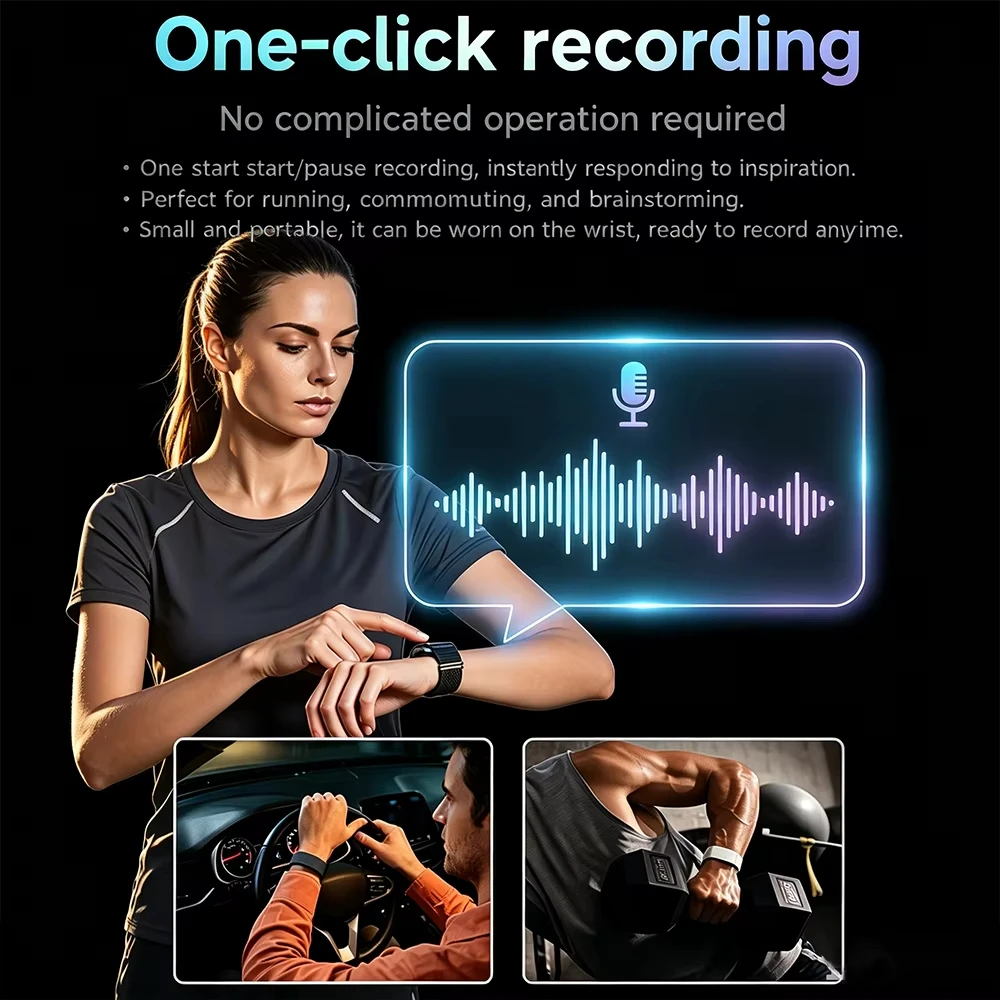 LIGE AI Voice Recorder Watch A - огляд і ціна Smartwatch Noise Watches