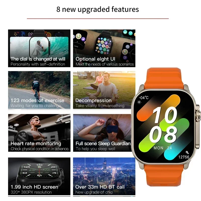 New Series 9 Watch PK HK8 PRO  - огляд і ціна Smartwatch New Watches For Women