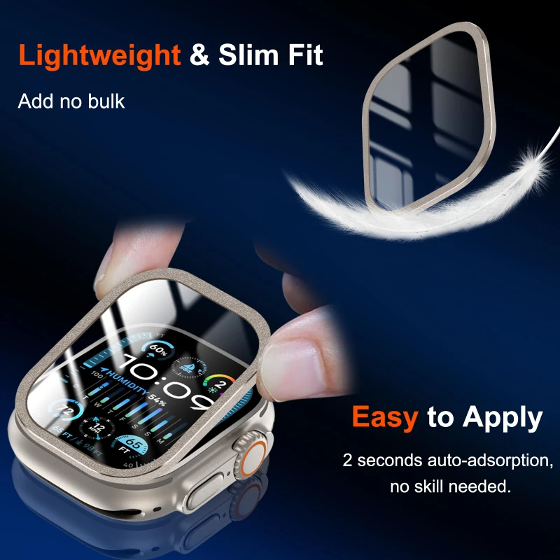 2PCS HD Metal Tempered Glass F - огляд і ціна Smartwatch Watches Gift For Women