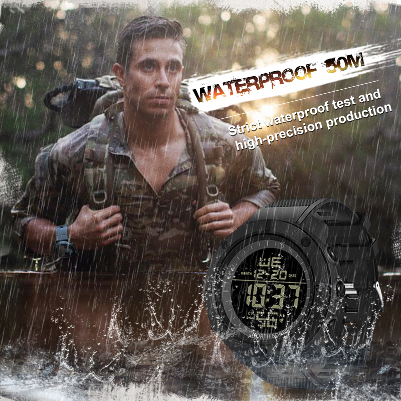 NORTH EDGE Mens Digital Watche - огляд і ціна Smartwatch Army Watches For Men