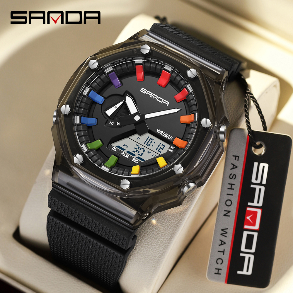 SANDA 3341Digital LED Watch Me - огляд і ціна Smartwatch Army Watches For Men