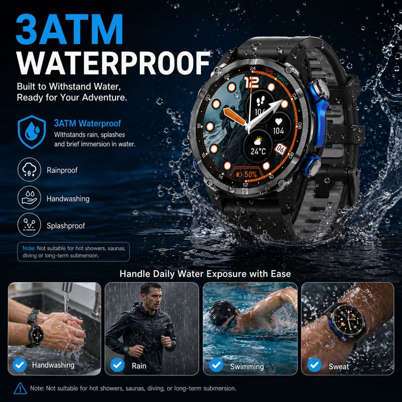 2026 New Army Grade TANK GPS O - огляд і ціна Smartwatch Army Watches For Men